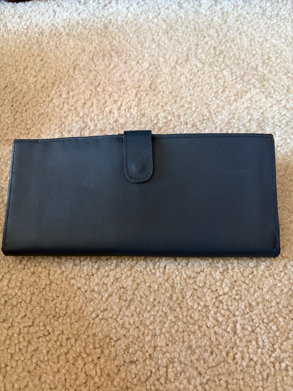 Classic Navy Blue Long Wallet
